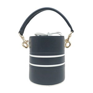 Dior Shoulder Handbag Navy White Bucket Vibe
